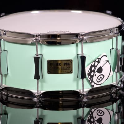 Pork Pie Percussion 5-Piece Custom 8-Ply Maple Drum Set (10/12/16/22/6.5x14") in Sea Foam Green image 3
