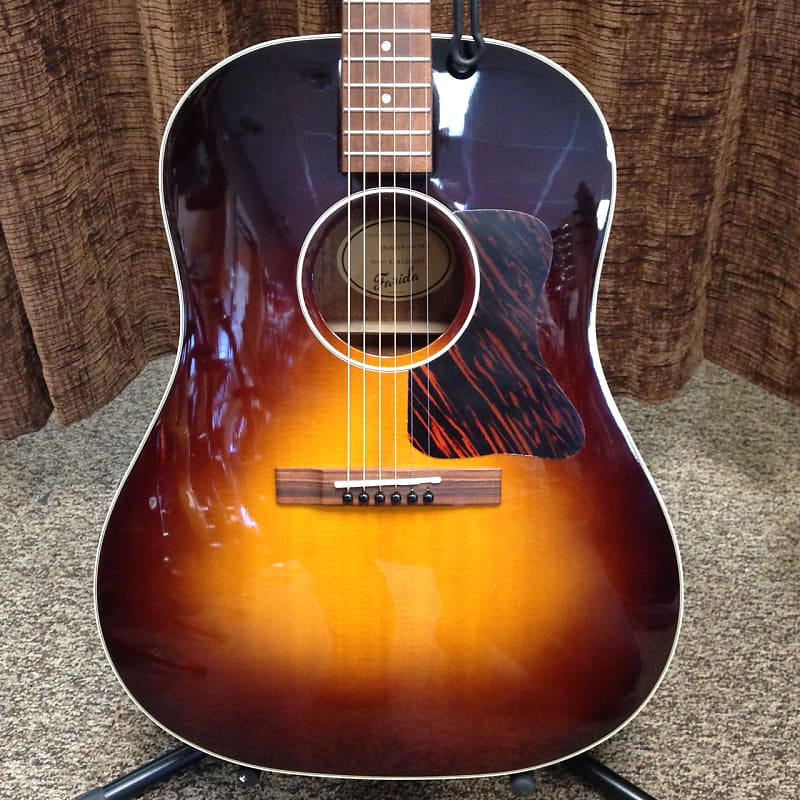 Farida OT-62 VBS Vintage Sunburst Slope Shouldered Dreadnaught Acoustic  Guitar