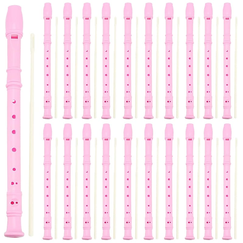 20 Pack 8 Hole Descant Soprano Recorder Bulk, Soprano Reverb