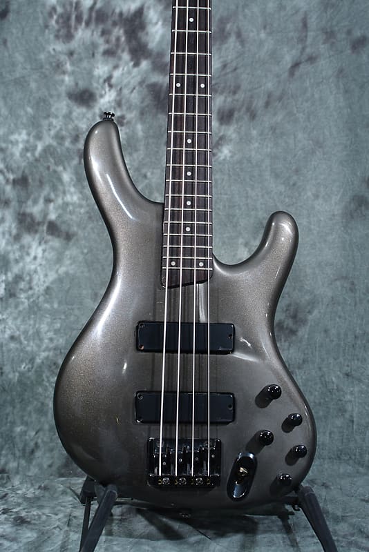 Ibanez EDB600 Ergodyne 4 string Bass 90s Pewter w Deluxe
