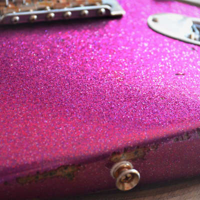 American Fender Stratocaster Relic Custom Purple Sparkle image 10
