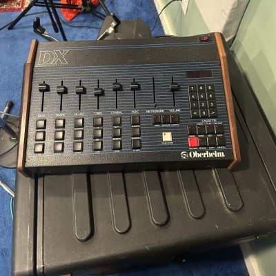 Oberheim DX 6-Voice Drum Machine 1983 - Blue with Wood Sides