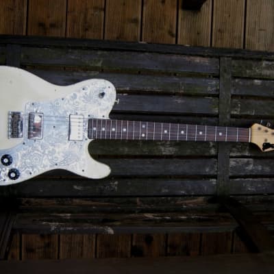 ray gerold, nick page , custom build telecaster deluxe  custom build  olympic white image 1