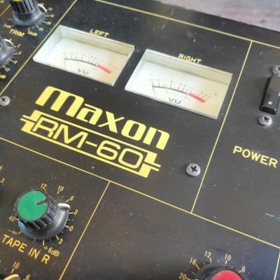 1980's Maxon RM60 Channel Stereo Vintage Mixer | Reverb
