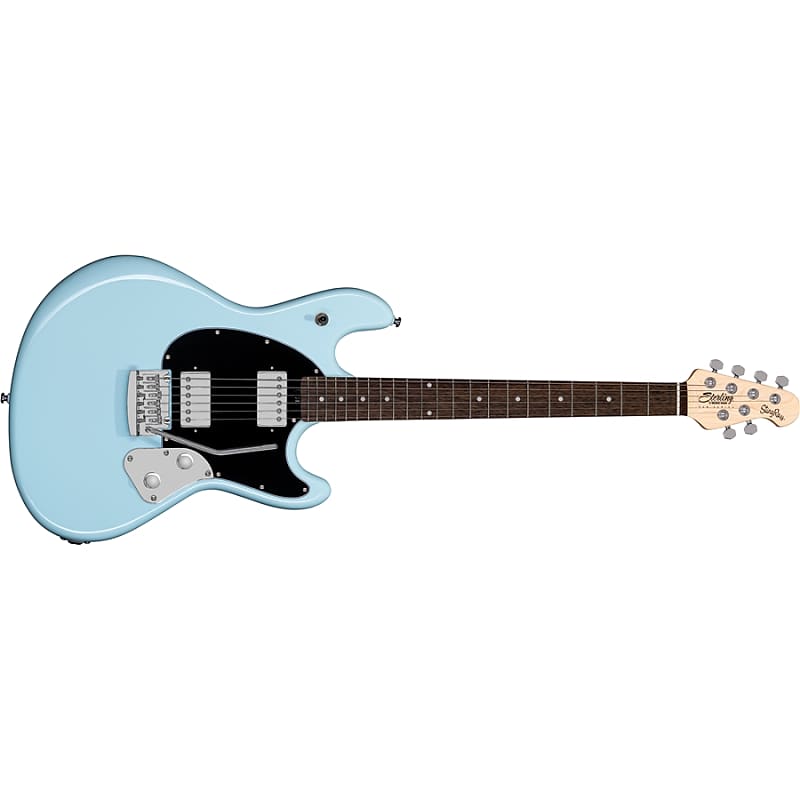 Sterling By Music Man Stingray Guitar Daphne Blue image 1