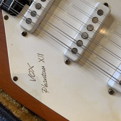 Vox Phantom XII vintage electric 12 string guitar Mid 1960s Brown image 5