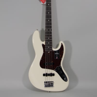 2022 Fender American Professional II Jazz Bass Olympic White w/OHSC image 3