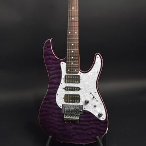 Schecter Japan SD-2-24-AS See Thru Purple | Reverb