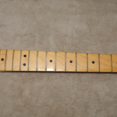 WD Music SMV21 Licensed Fender  Maple Stratocaster Neck 21 Medium  Frets Free Bone Nut NOS #2 image 3