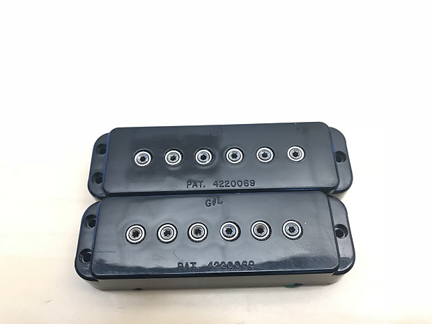 G L Jumbo MFD Single Coil Pickups Pair 1 neck and 1 bridge 2015 Black and Creme