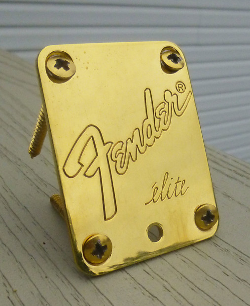 Fender neck hotsell plate gold