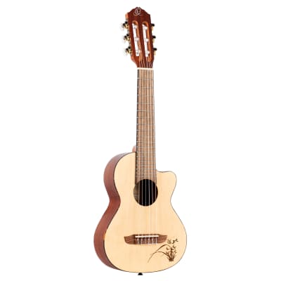 Ortega Bonfire Series 6-string Acoustic Guitarlele Spruce Cutaway RGL5C image 2