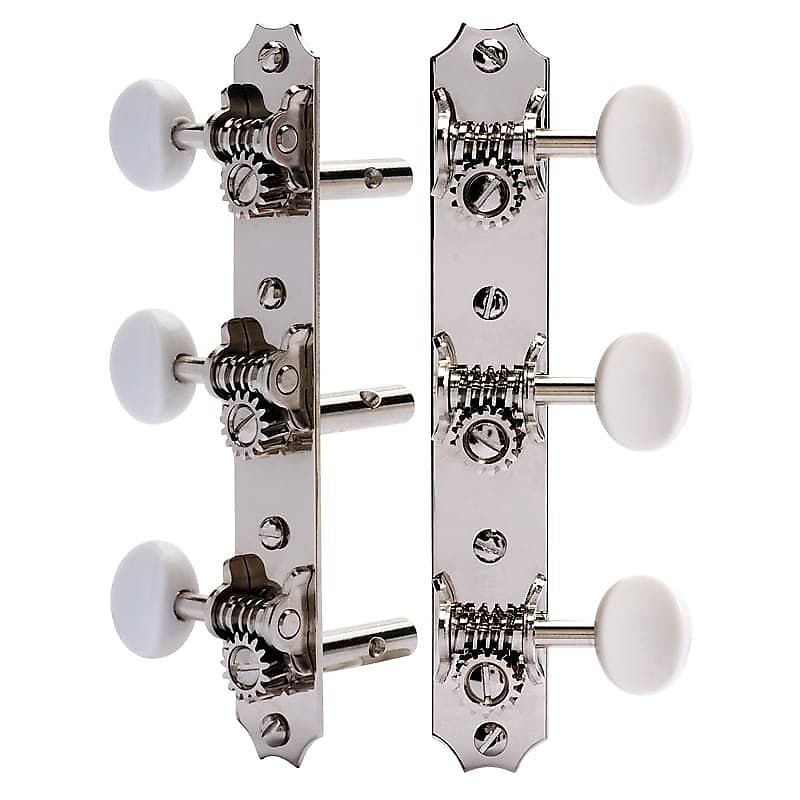 Golden Age Restoration Tuners for Slotted Peghead Guitar - Scallop