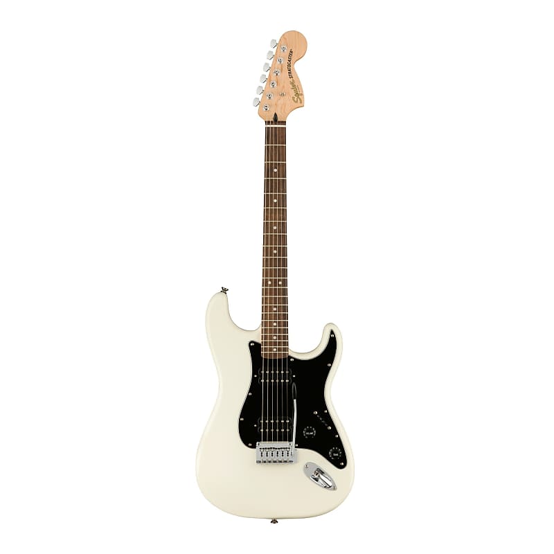 Fender Squier Affinity Series Stratocaster HH 6-String Electric Guitar with Indian Laurel Fretboard (Right-Handed, Olympic White) image 1