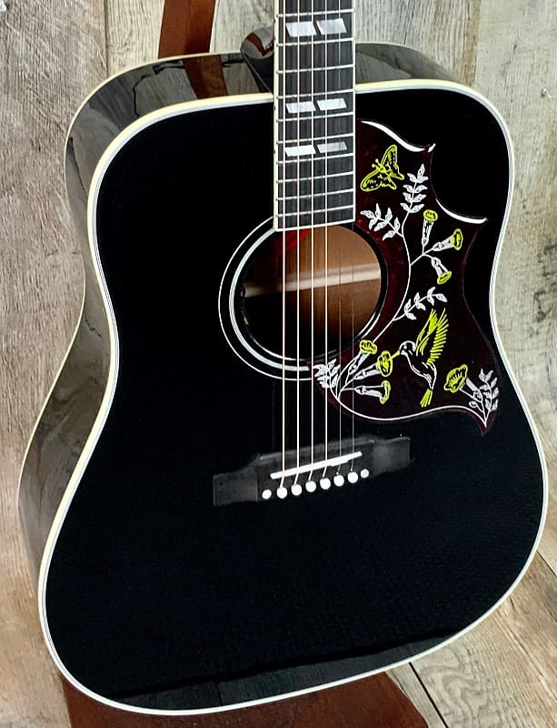 Gibson Custom Shop M2M Hummingbird Ebony Gold Hardware w