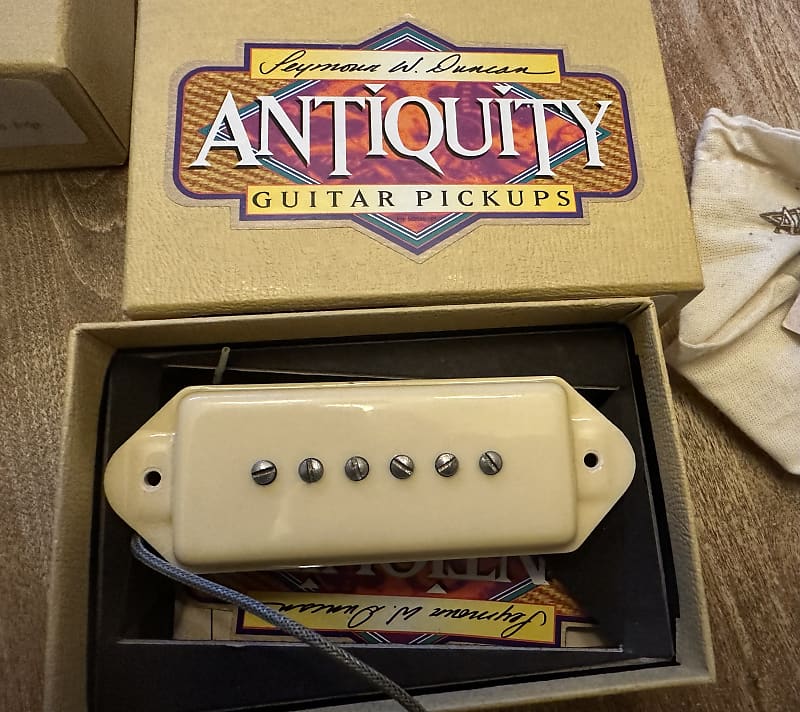 Seymour Duncan Antiquity P90 Dog Ear Neck pickup Cream | Reverb