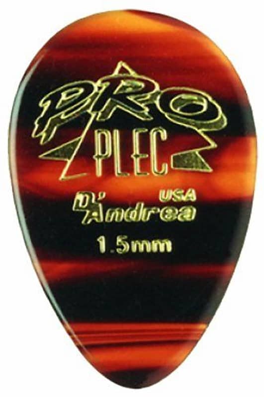 D'andrea Pro-Plec 310 Large Round Teardrop Guitar Picks -12 pack  Natural image 1