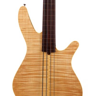 Rob Allen MB-2 Fretless 4-String Bass Flame Maple Natural image 6