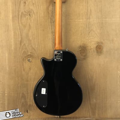Donner DLP-124 Singlecut Electric Guitar Black w/ Gig Bag & Strap image 4