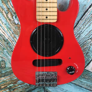 Burswood Electric Guitar with built in Amp Half Size Travel Reverb