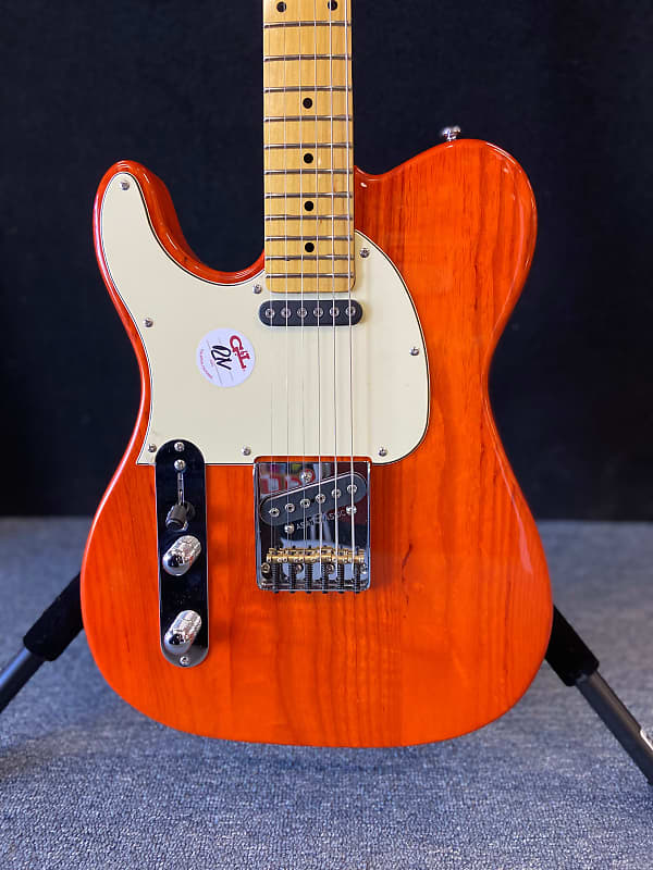 G&L Tribute Series ASAT Classic Left Handed Lefty Guitar Clear Orange. New! image 1