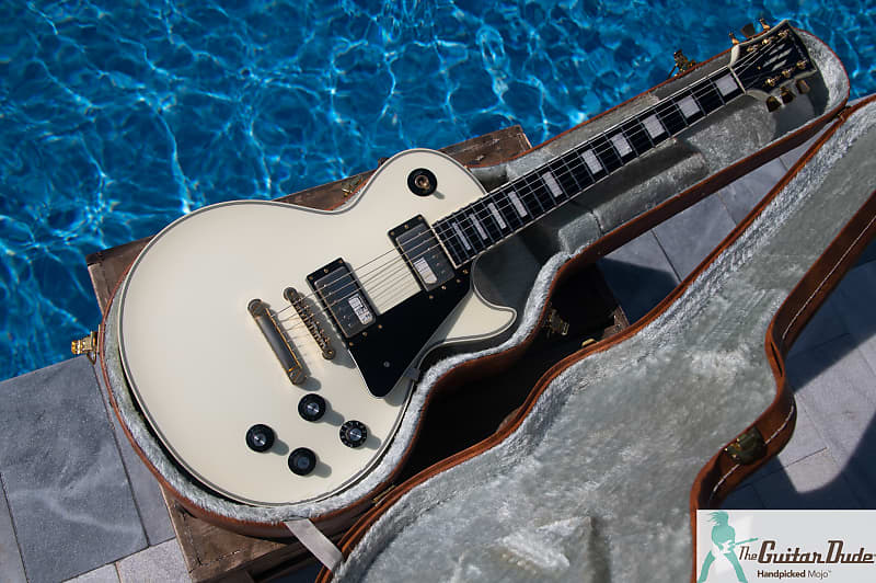 Edwards by ESP E-LP-98 LTC - L P Custom - Ebony Fingerboard - Seymour  Duncan Pickups - 2012 - Vintage White | Reverb Denmark