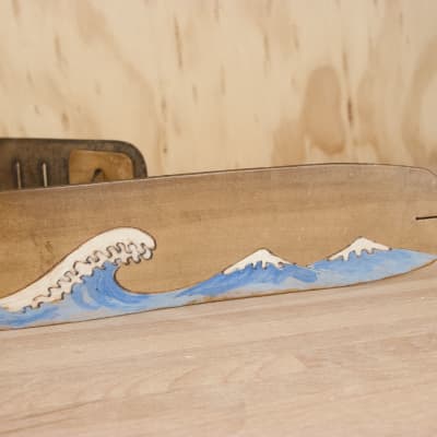 Guitar Strap - Leather in the Great Wave Pattern by Moxie & Oliver image 4