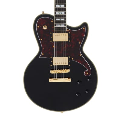 D'Angelico Deluxe Atlantic Baritone Guitar - Solid Black - B-Stock image 3