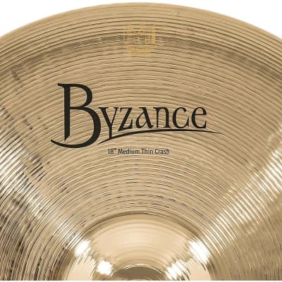 MEINL Byzance Medium Thin Crash Brilliant Cymbal 18 in. image 5