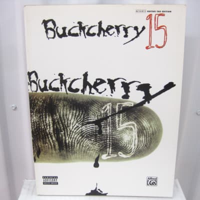 Buckcherry 15 Sheet Music Song Book Songbook Guitar Tab Tablature image 1