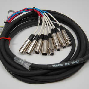 Yamaha 15ft Yamaha AES Cable DSUB- 4 XLRF + 4 XLRM image 1