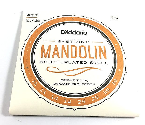 D'Addario Mandolin Strings EJ67 Medium Loop End image 1
