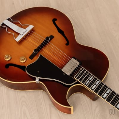 1970s T. and Joodee JP-100 Vintage Archtop L-4C-Style Shiroh Tsuji w/ Dimarzio PAF, Japan image 11