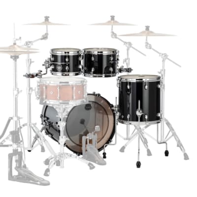 MAPEX - SE504XMPB Saturn Evolution Maple Fusion 4 Pezzi Piano Black image 2