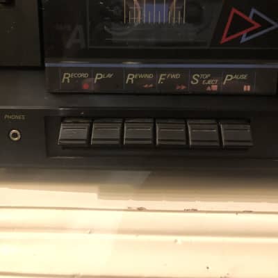 Vintage Soundesign 5998 120W AM-FM Receiver/Hi Speed Dubbing/Twin cassette  1988 - Black image 6