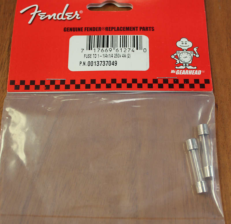 Fender Fuse TD1 1/4x1/4 250v 4A Set of 2 | Reverb