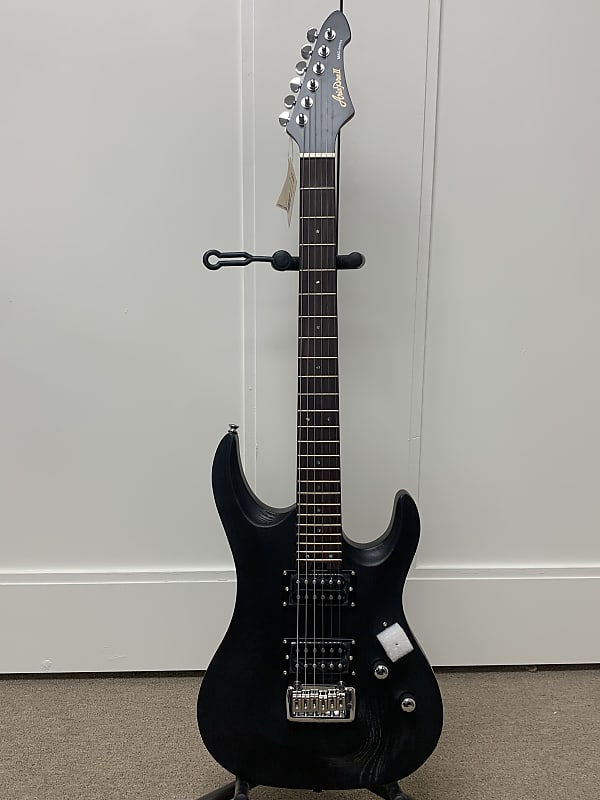 Aria Pro II Mac Deluxe Electric Guitar - Black - Floor Model w/FREE GUITAR PEDAL image 1