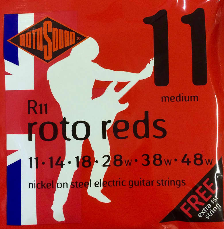 Rotosound Roto Reds Electric Guitar Strings 11-48 Medium image 1