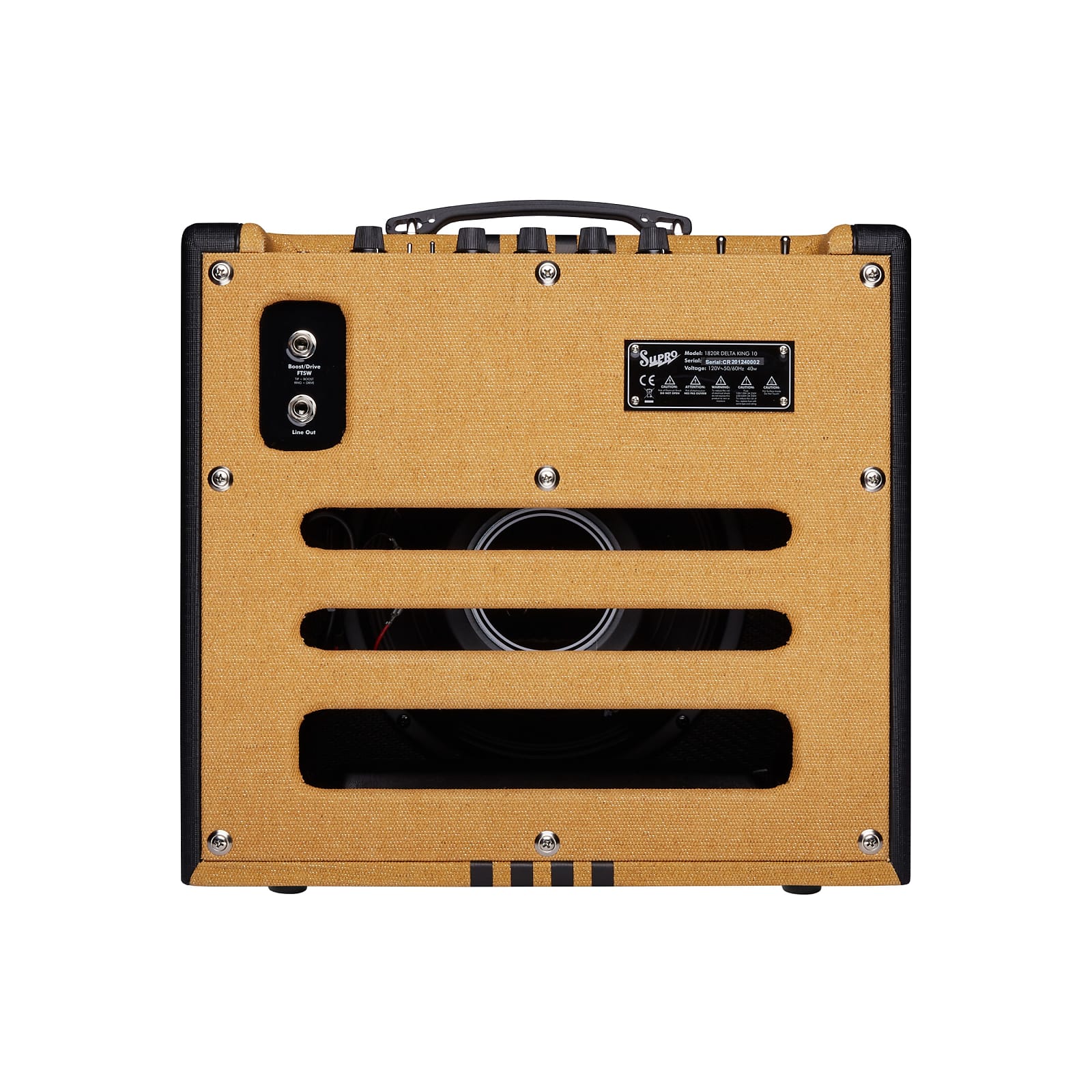 Supro 1820RTB Delta King 10 5W 1x10'' Guitar Tube Combo Amplifier Tweed & Black