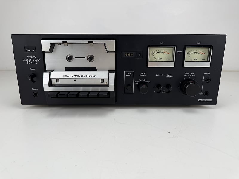 Sansui SC-1110 Stereo Cassette Deck With manual  			