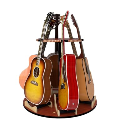 Miniature Multi-Guitar Display Stand – Holds 6 Mini Guitars