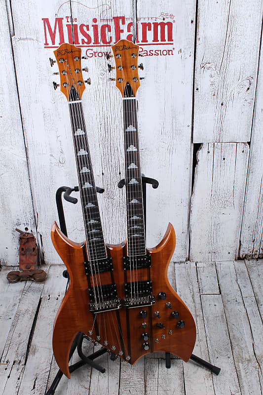 BC Rich Double Neck Rich B Exotic Koa Legacy Bich Electric | Reverb