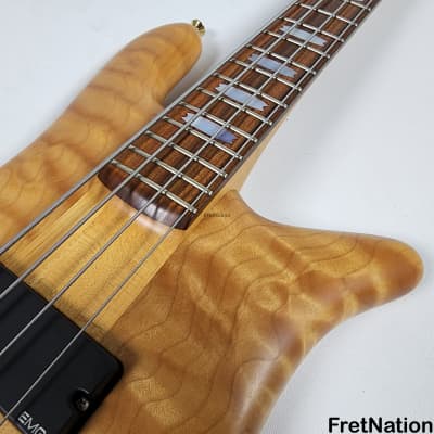 Spector NS-4 4-String Bass 1999 Woodstock Era Quilted Maple Natural Oil / Wax EMG HAZ 8.90lbs #386 image 9