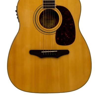 Silvertone Tour Series Jumbo Acoustic-Electric, Natural, Solid Engelmann spruce top and mahogany back and sides, Nut Width: 1-11/16" image 4
