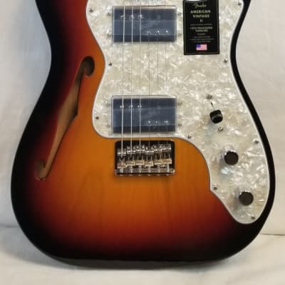 Fender American Vintage II 1972 Telecaster Thinline, Semi-Hollow Ash Body,Maple Fingerboard, 3-Color Sunburst, HSC 2023 image 8