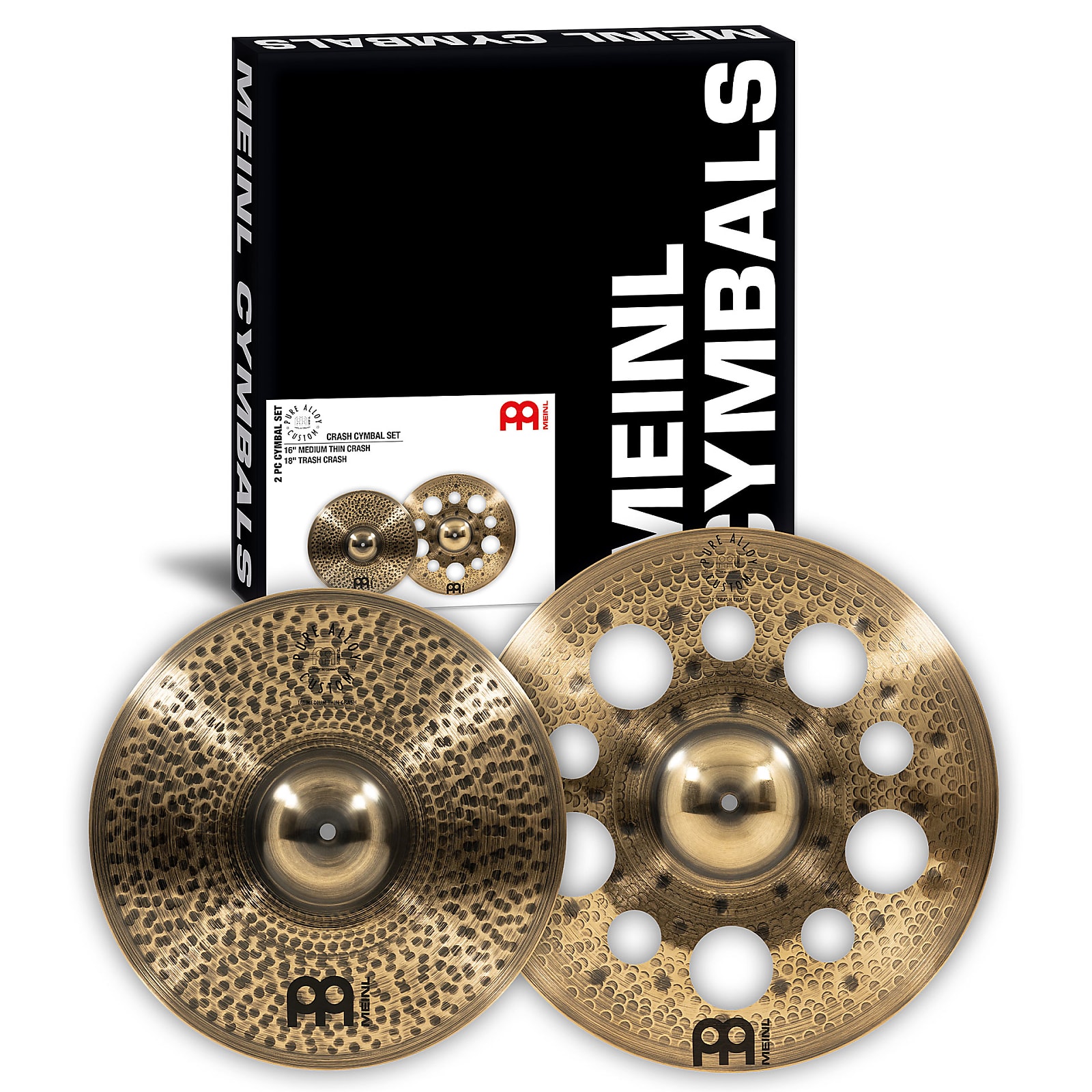 Meinl PAC141820 Pure Alloy Custom Cymbal Set - 14 / 18 / 20