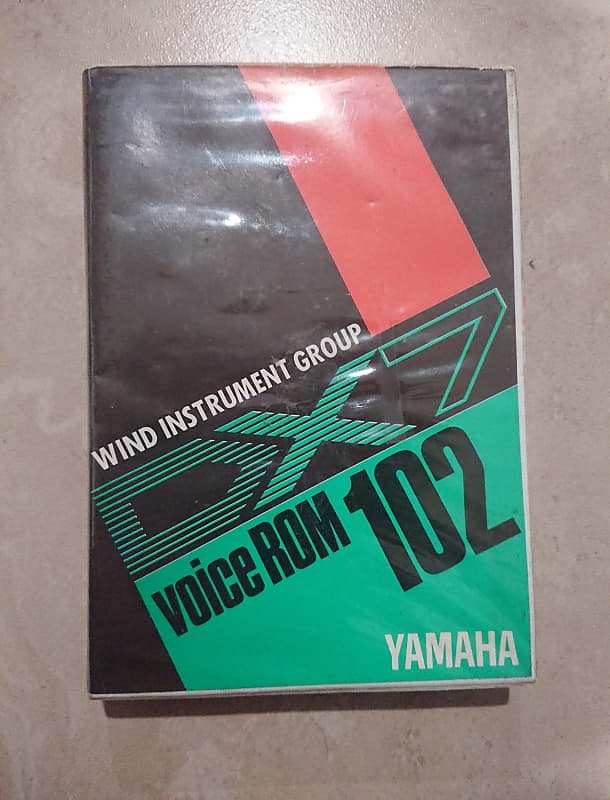 Yamaha DX7 Voice ROM 102 Wind Instrument Group VRC-102 cart u0026 case
