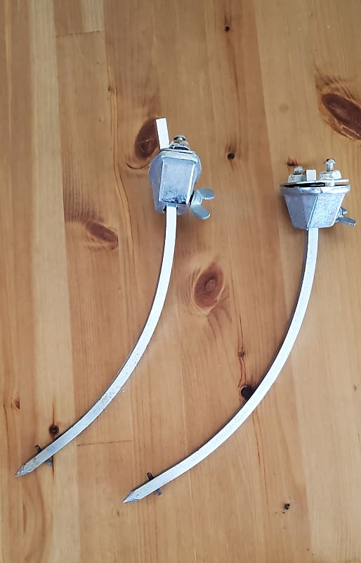 Vintage Ludwig bass drum legs Early 70's chrome Reverb