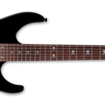 ESP LTD KH-202 FR HH Kirk Hammett Signature Black Electric Guitar for sale