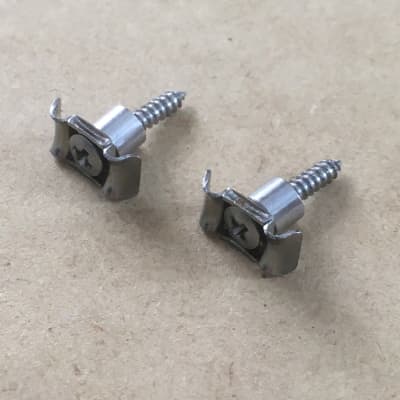 Two Custom Strat Tele String Blocky Retainers Guide Chrome Relic Electric Guitar image 2